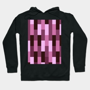 Pink Tones Geometric Tiling Pattern Hoodie